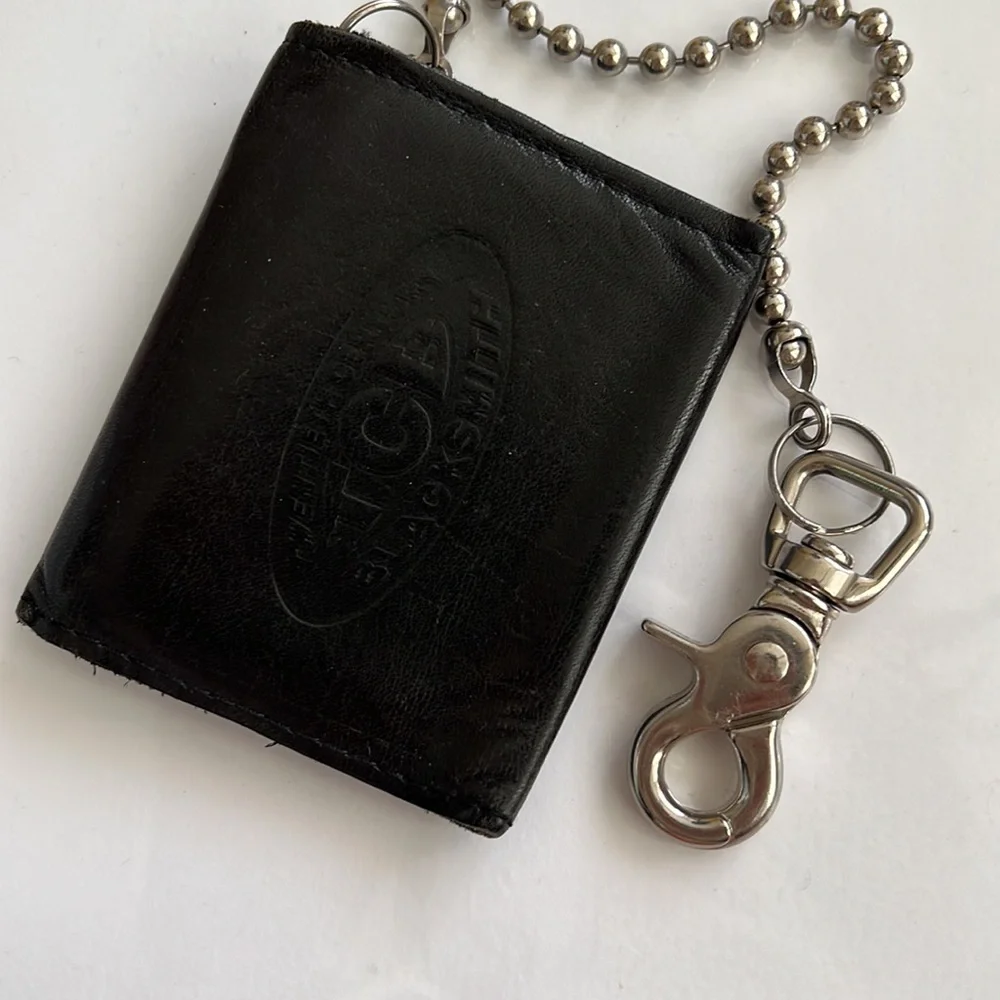 Vintage Leather chain wallet